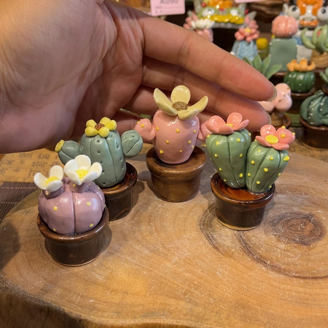 泥塑爱**儿纯手工茶宠摆件