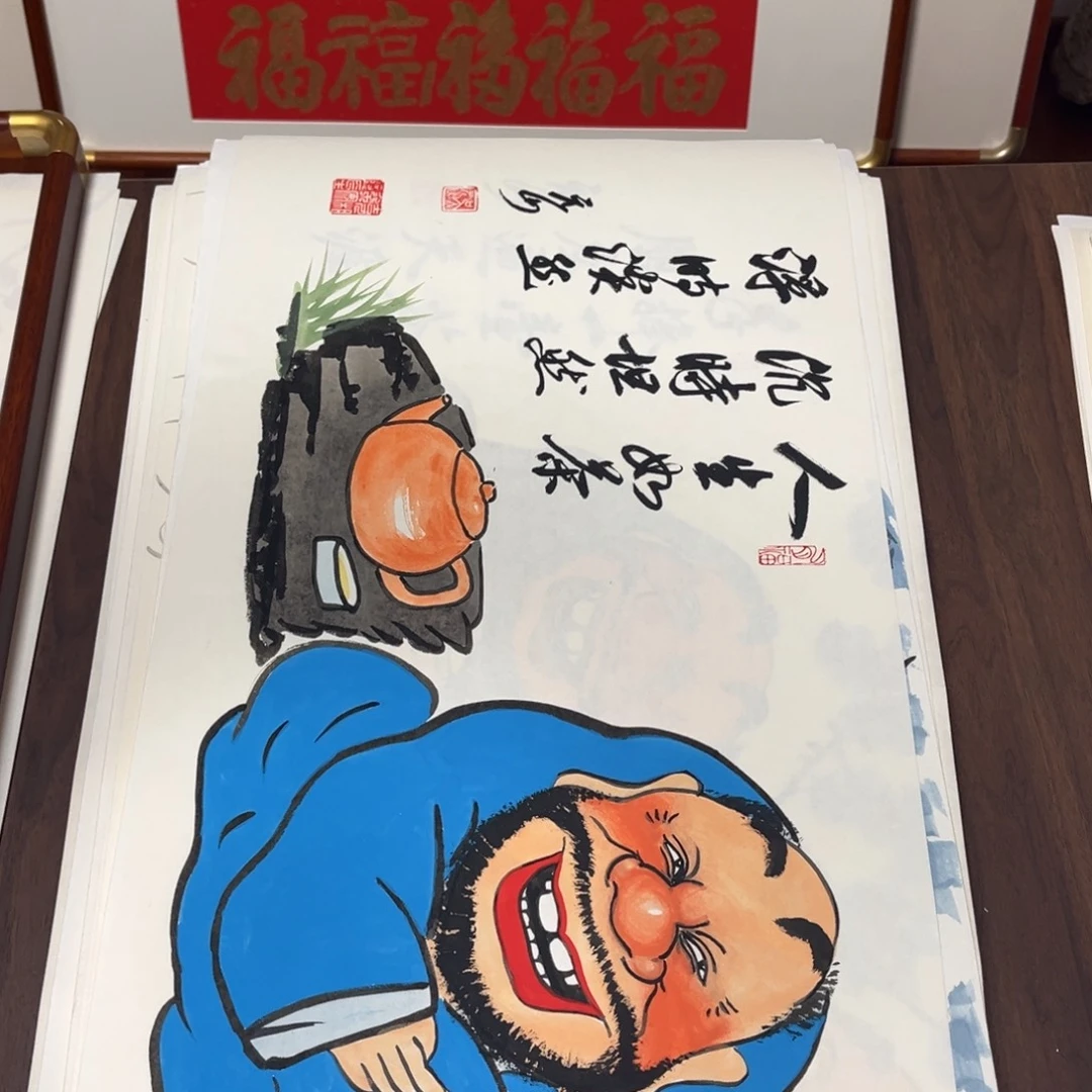 国画纯手绘禅意画作品