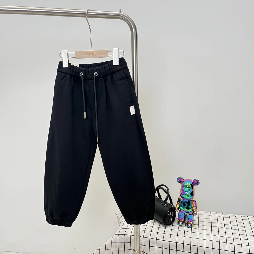 秋冬男童女童针织裤子黑色 1041阁系