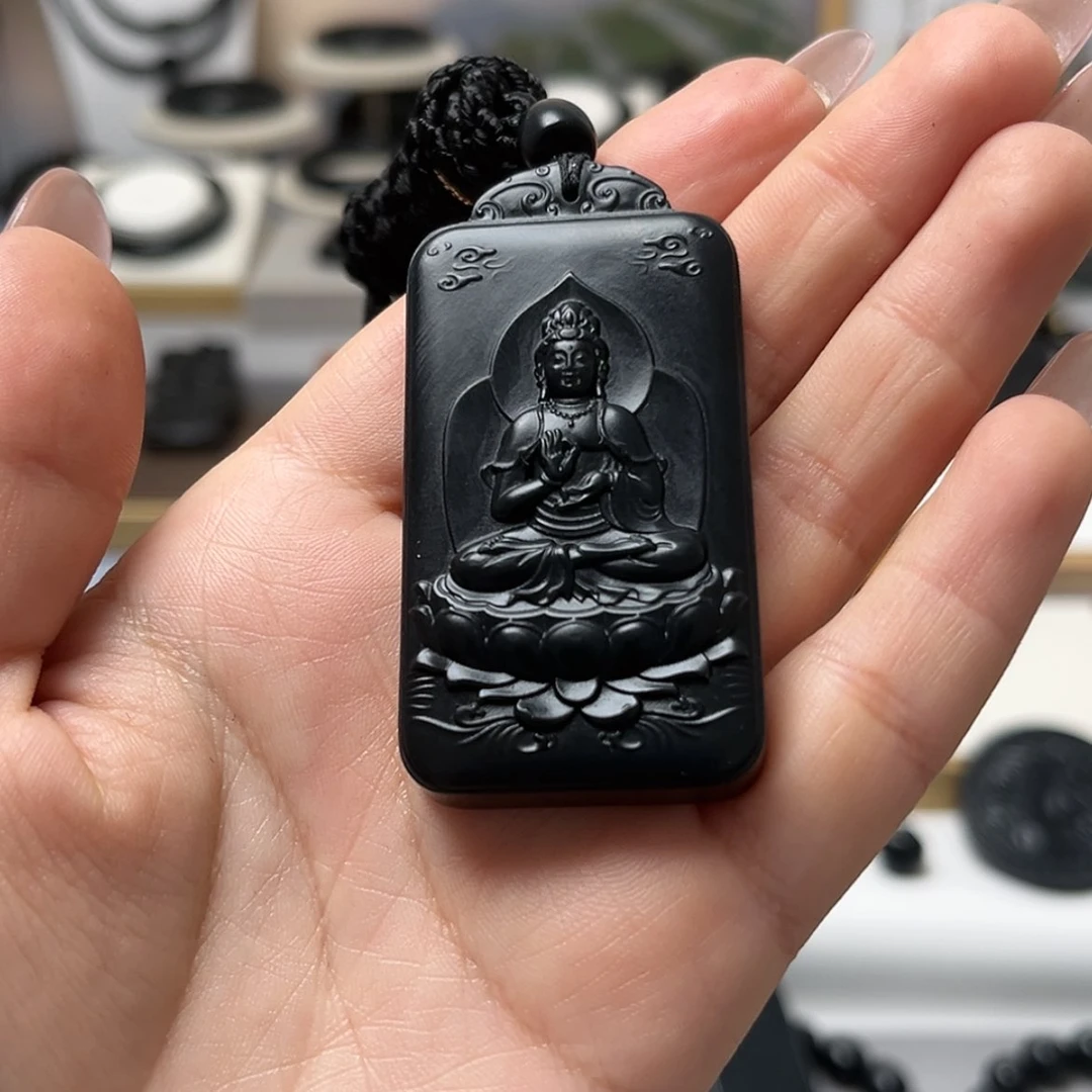 【闪购商品】和田玉（墨玉）观音未镶嵌