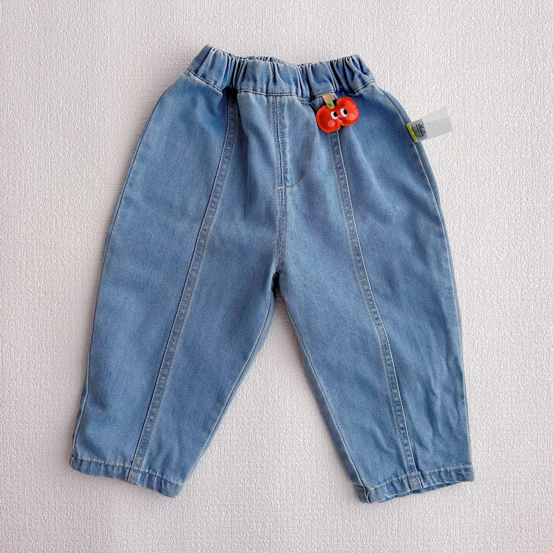 尾货嘟家苹果牛仔裤80身高