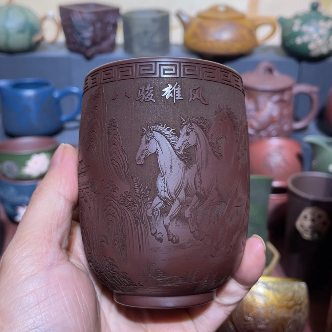 原矿紫砂手工主人杯