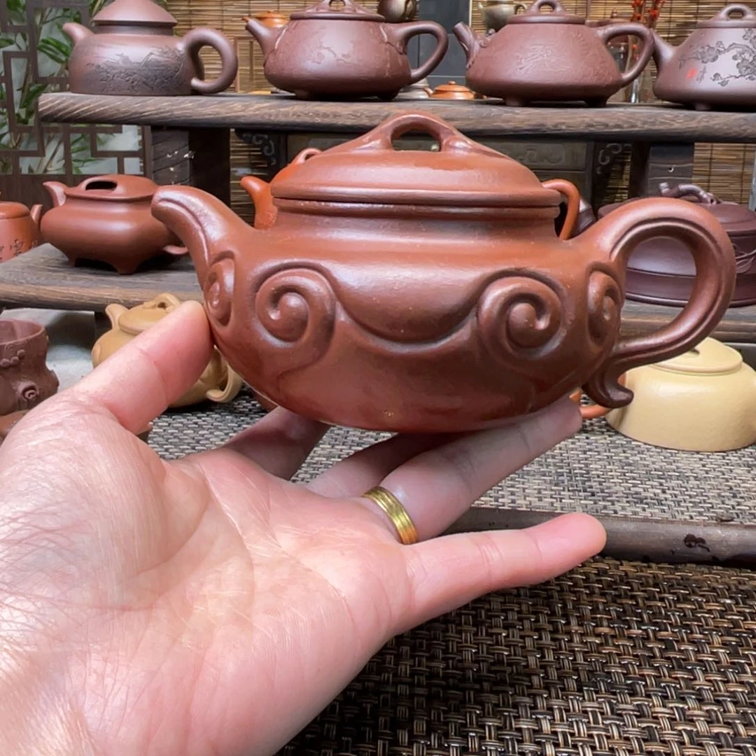 紫砂茶壶宜兴原矿紫砂手工制320