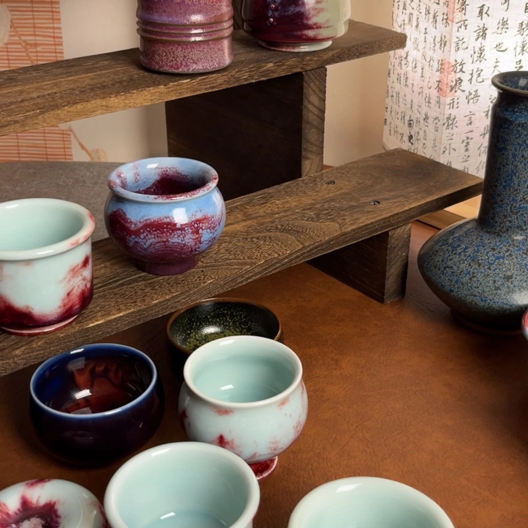 开***帘钧瓷手工制作烧制的