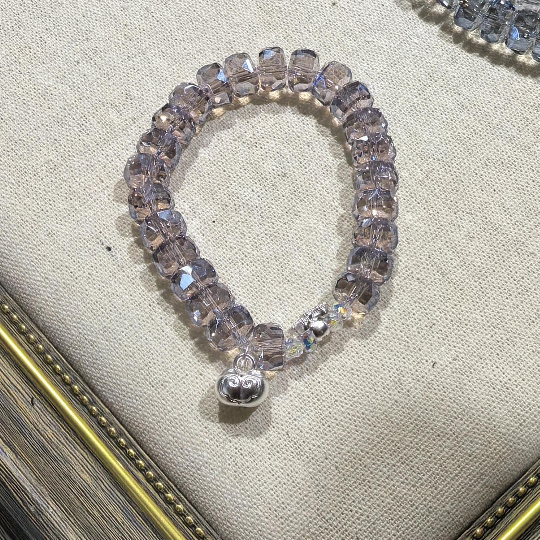 D557九两五蝴蝶结紫色车轮水水手链