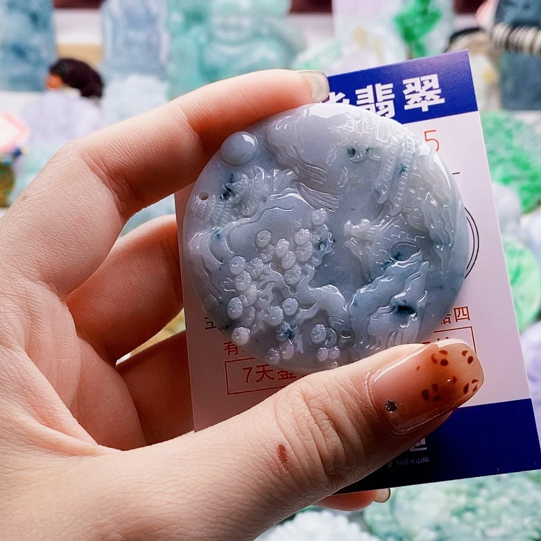 翡翠未镶嵌吊坠(不含链)