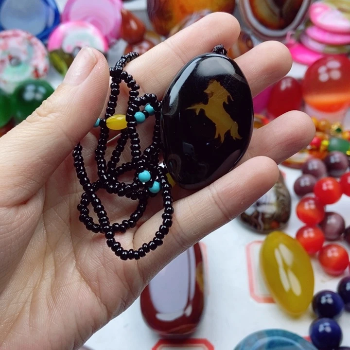 玛瑙/玉髓珠宝奇石未镶嵌黄*忠