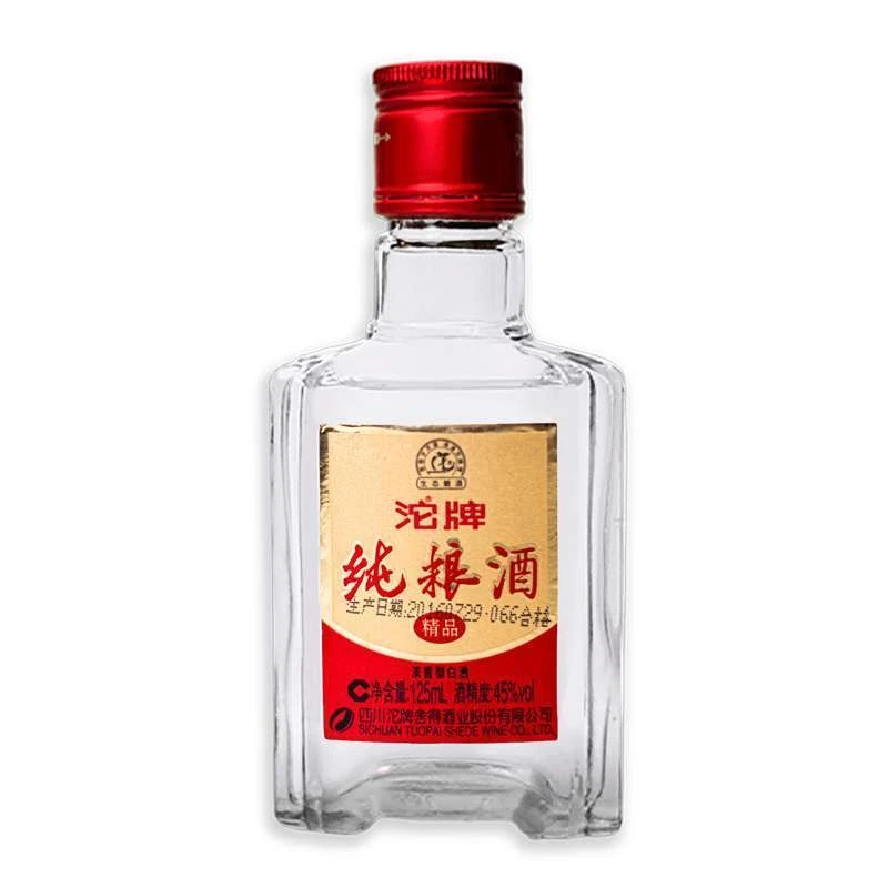 舍得-沱牌纯粮酒-浓香型白酒-125ml*1瓶-2016年45度125ml