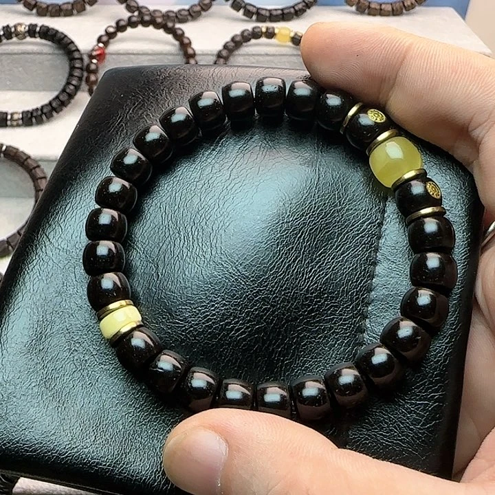 【闪购商品】手串椰蒂?****97老行双蜡黑金