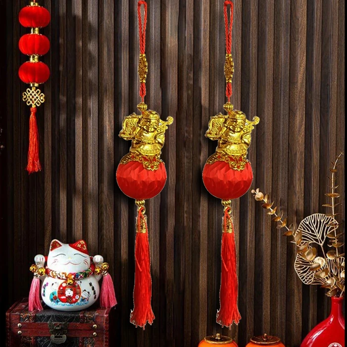 【到手四个】2025新年春节客厅挂件灯笼串装饰乔迁场景布置