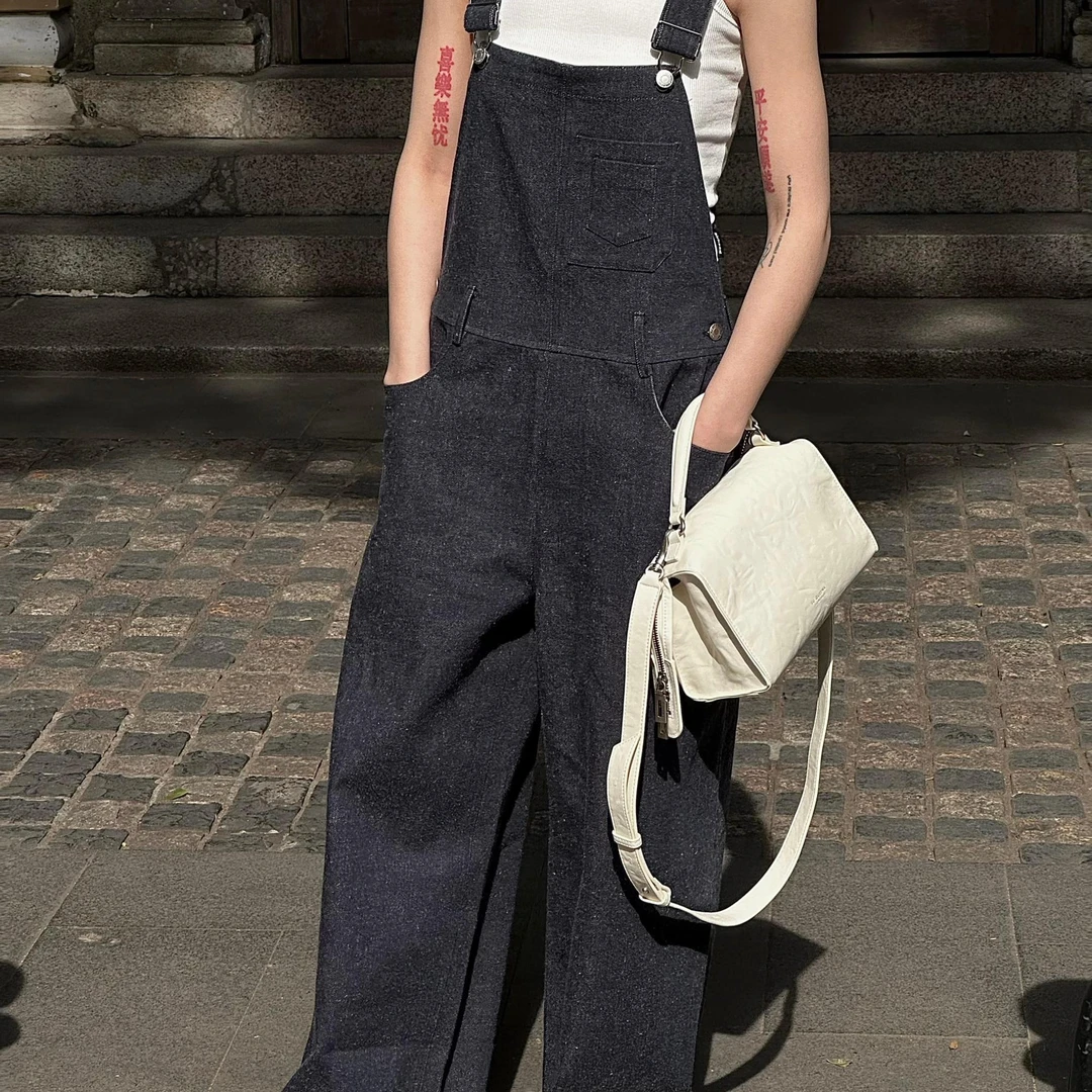 杨杨 梅森-时尚复古背带裤2039