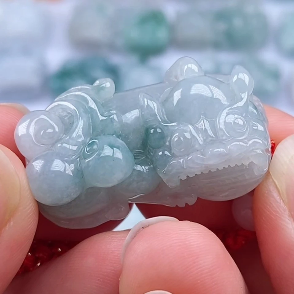 天然翡翠霸王貔貅招财吊坠项链手链缅甸A货