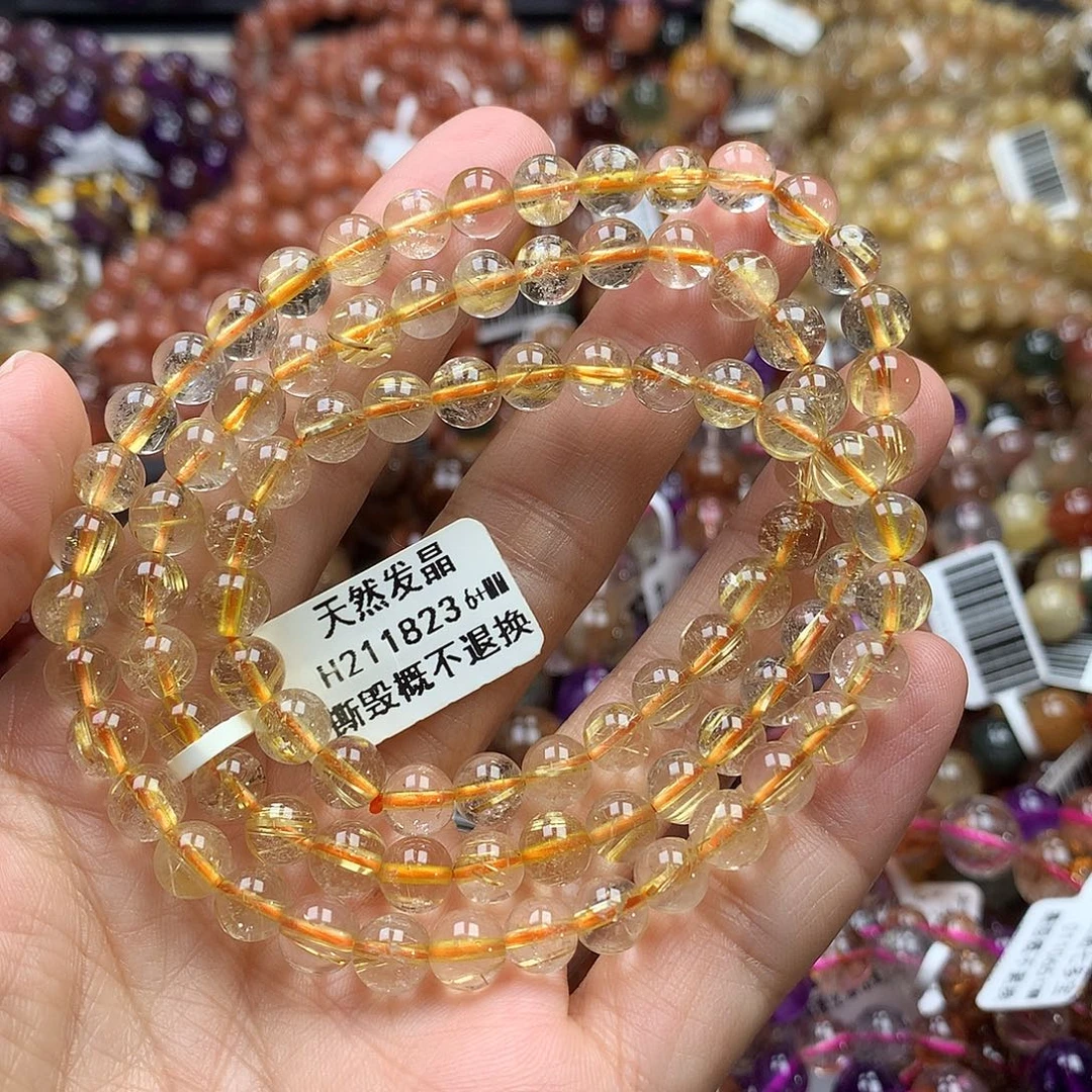 未镶嵌水晶手链，，，