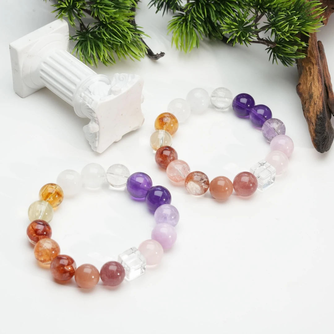 【小北珠宝】水晶DIY单圈手串约11.5mm+【多样性发一件】27-AL15X377