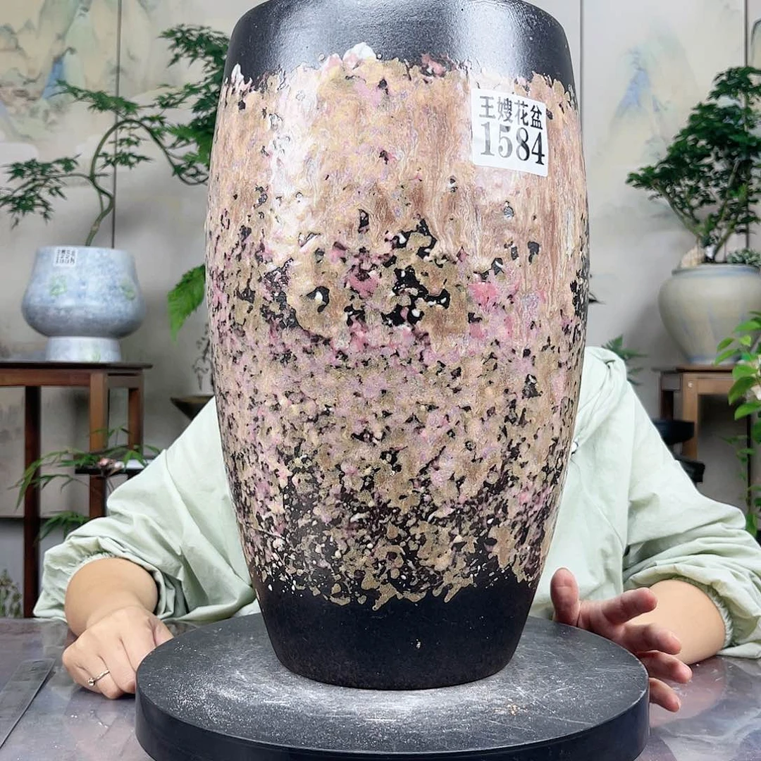 紫砂花盆王嫂花盆直播0607-1584高39口19