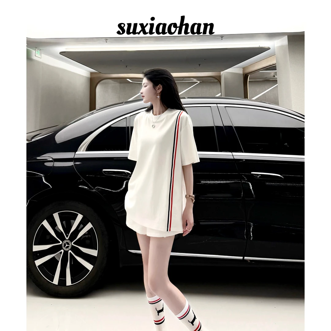 SUXIAOHA夏季新品时尚休闲男女同款短袖T恤616