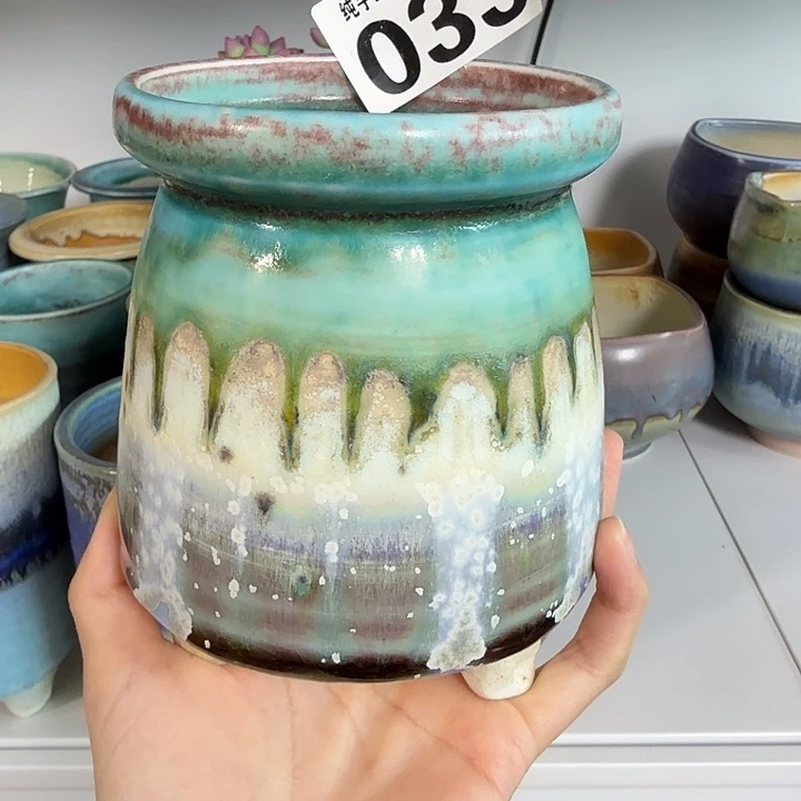 景德镇手工陶瓷盆 口9