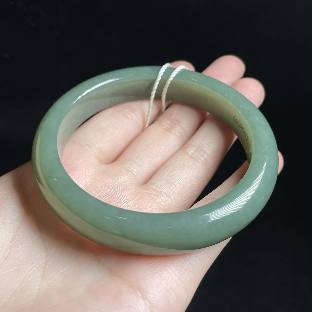 L【玉氏珠宝】和田玉且末蓝手镯 多样性发一 CAN820935