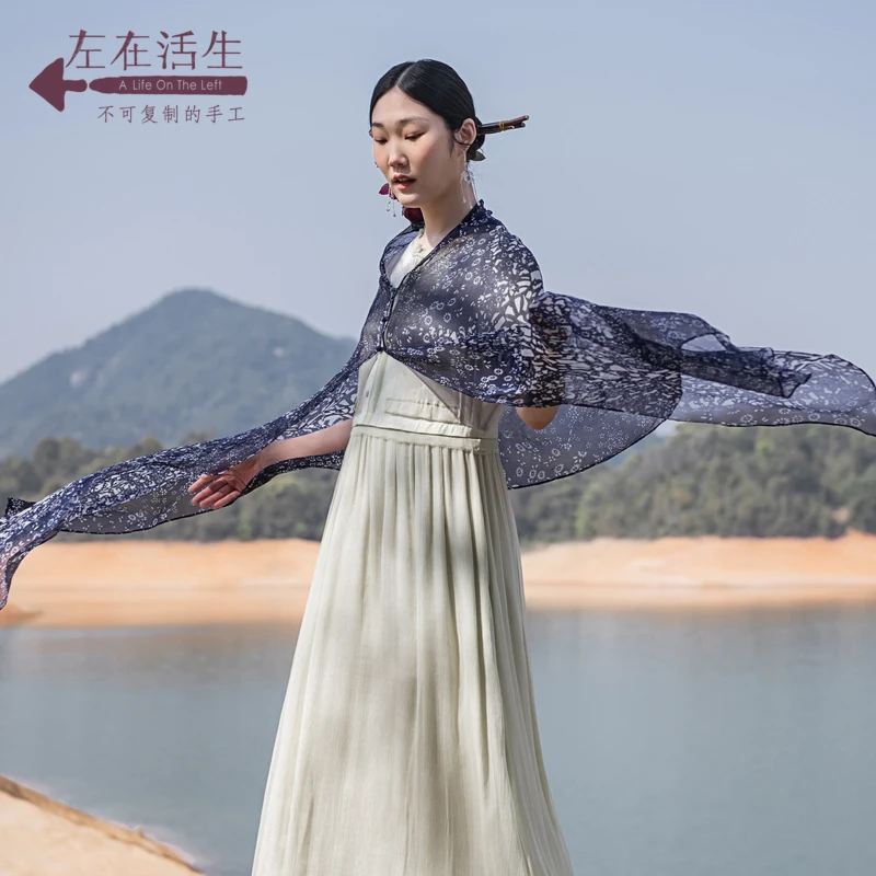 【彩云之南披肩】生活在左主新品复古女士百搭真丝围巾披肩X2931178