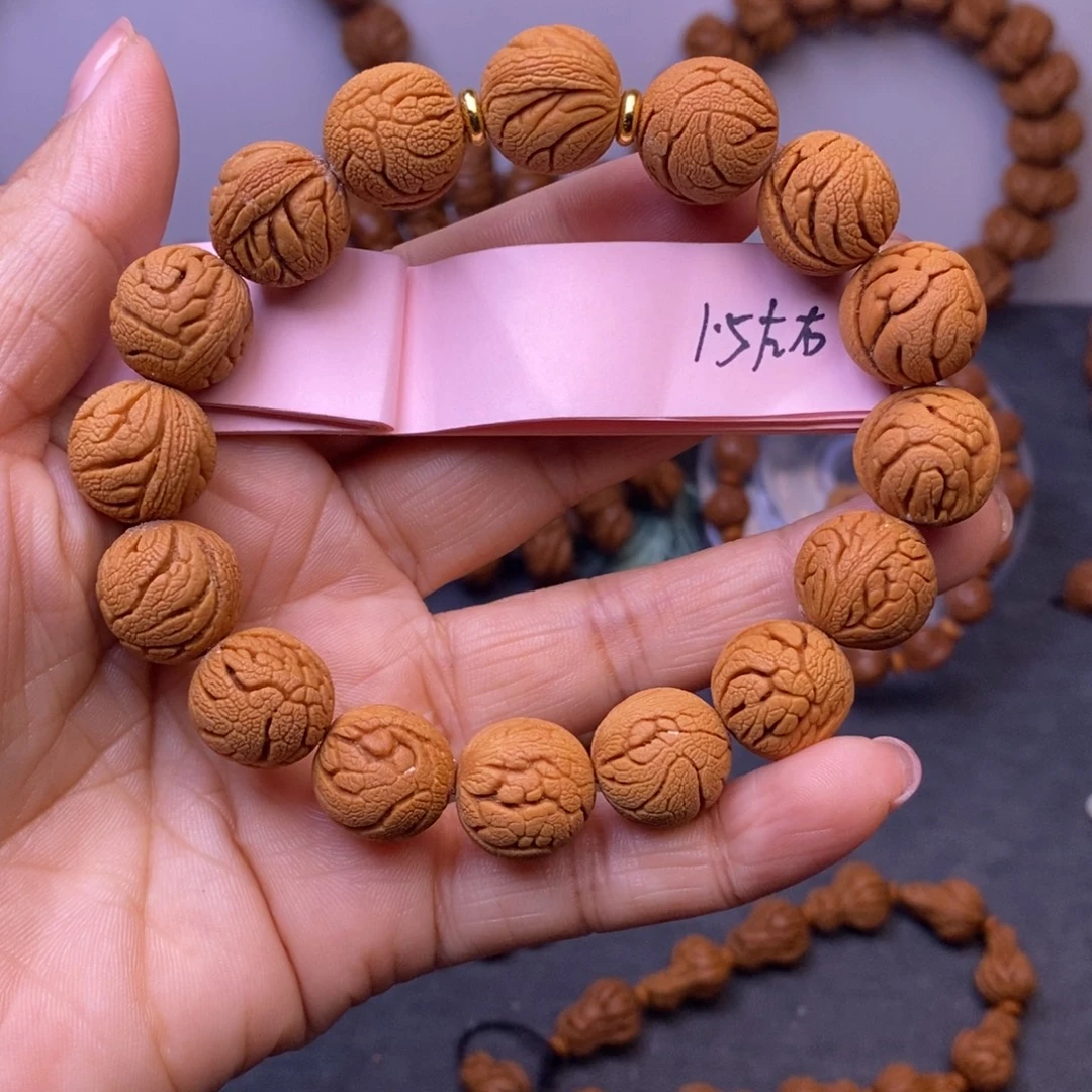 秦岭龙纹桃核16颗