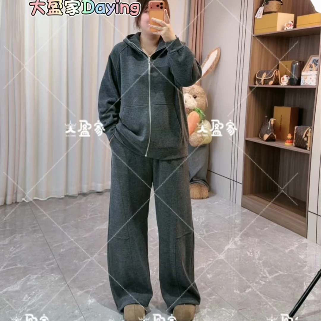 “Daying”3212/-1加绒裤脚两穿断剪裤套装（外套 裤子分开拍）