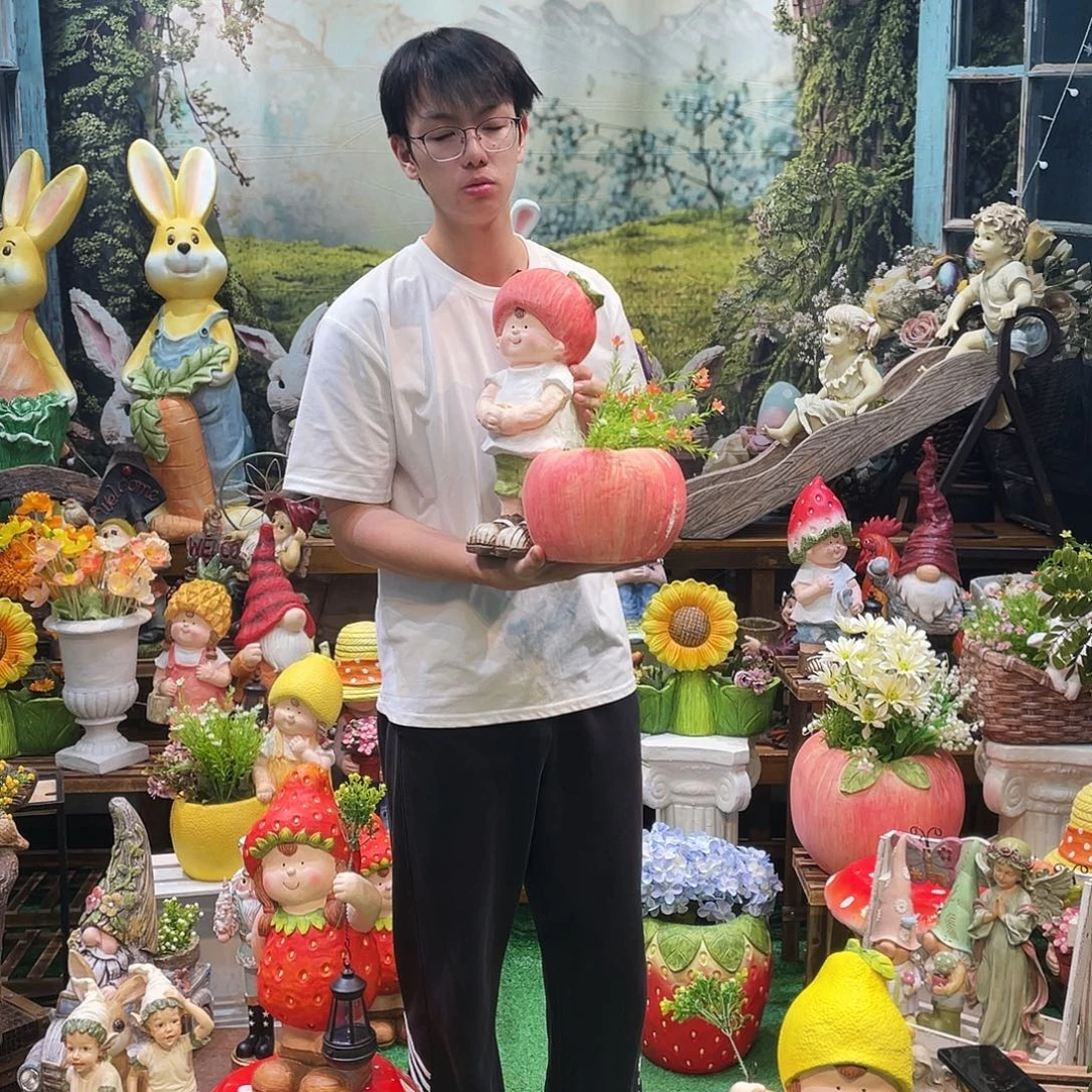 摆件花园摆件红红火火
