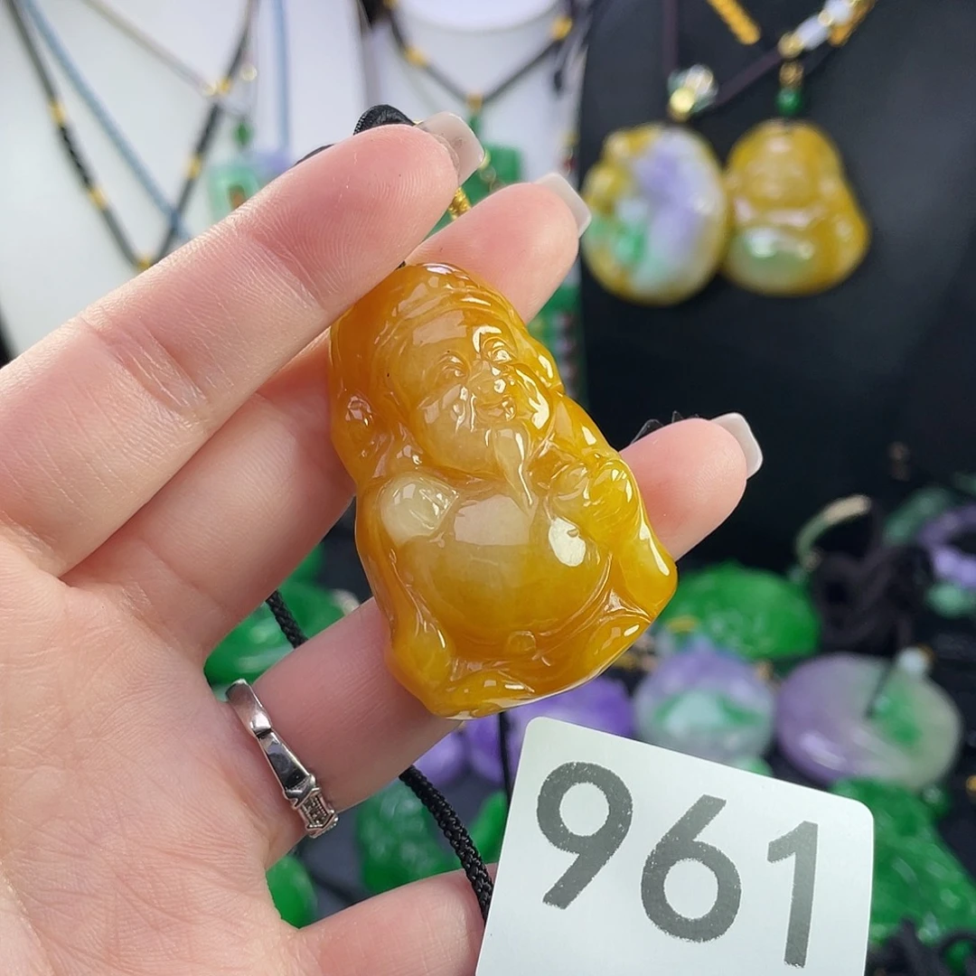 翡翠未镶嵌吊坠(赠链)