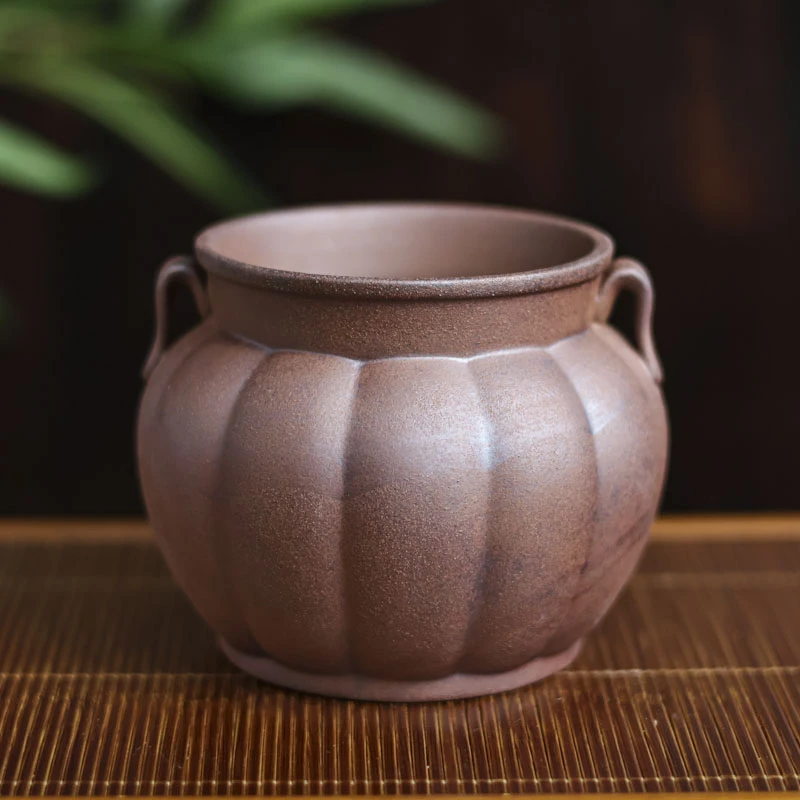 【三山拙垆】老岩泥-瓜香瓷影建水茶道零配（灰念0340）