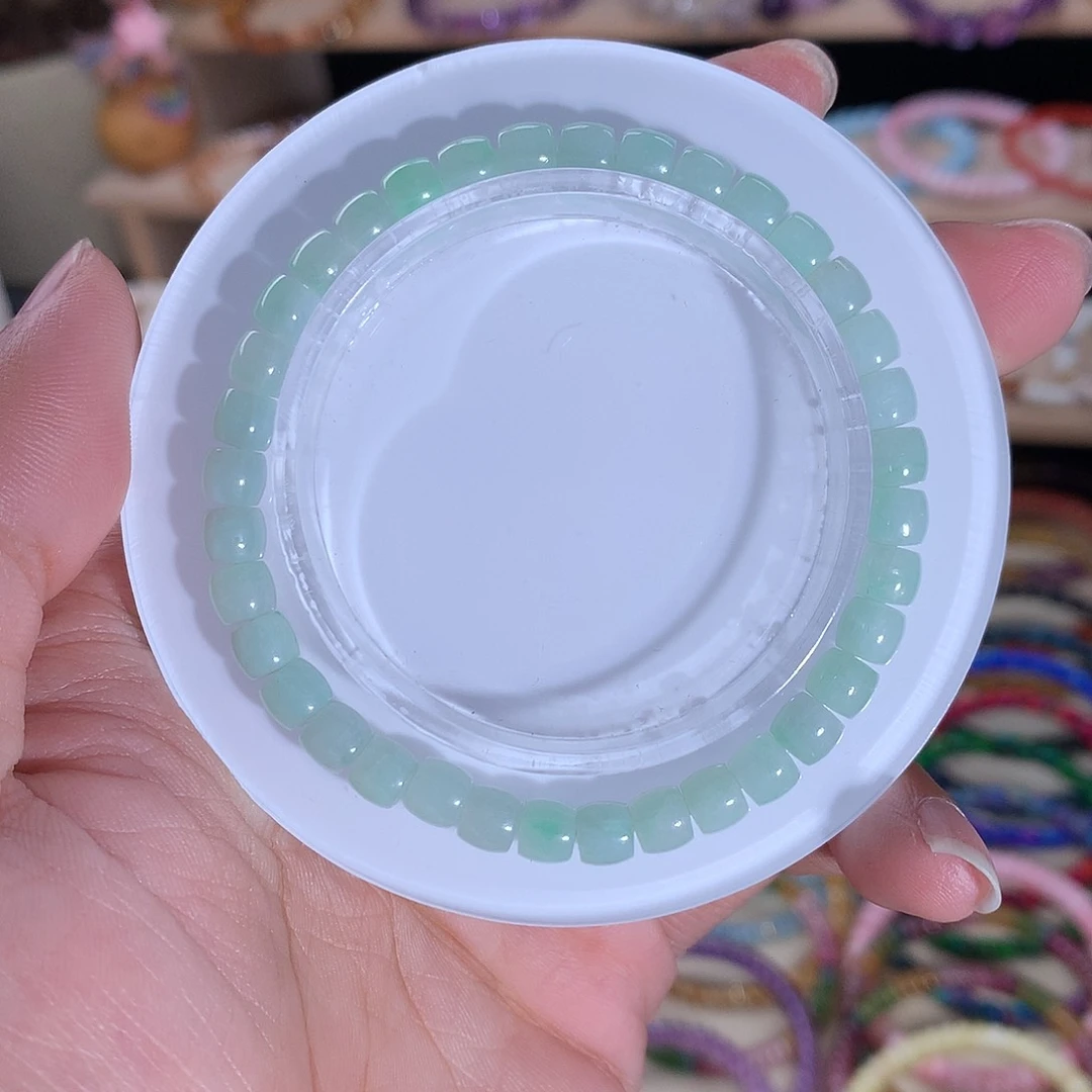 未镶嵌手串翡翠精工直切缅料翡翠5.5mm