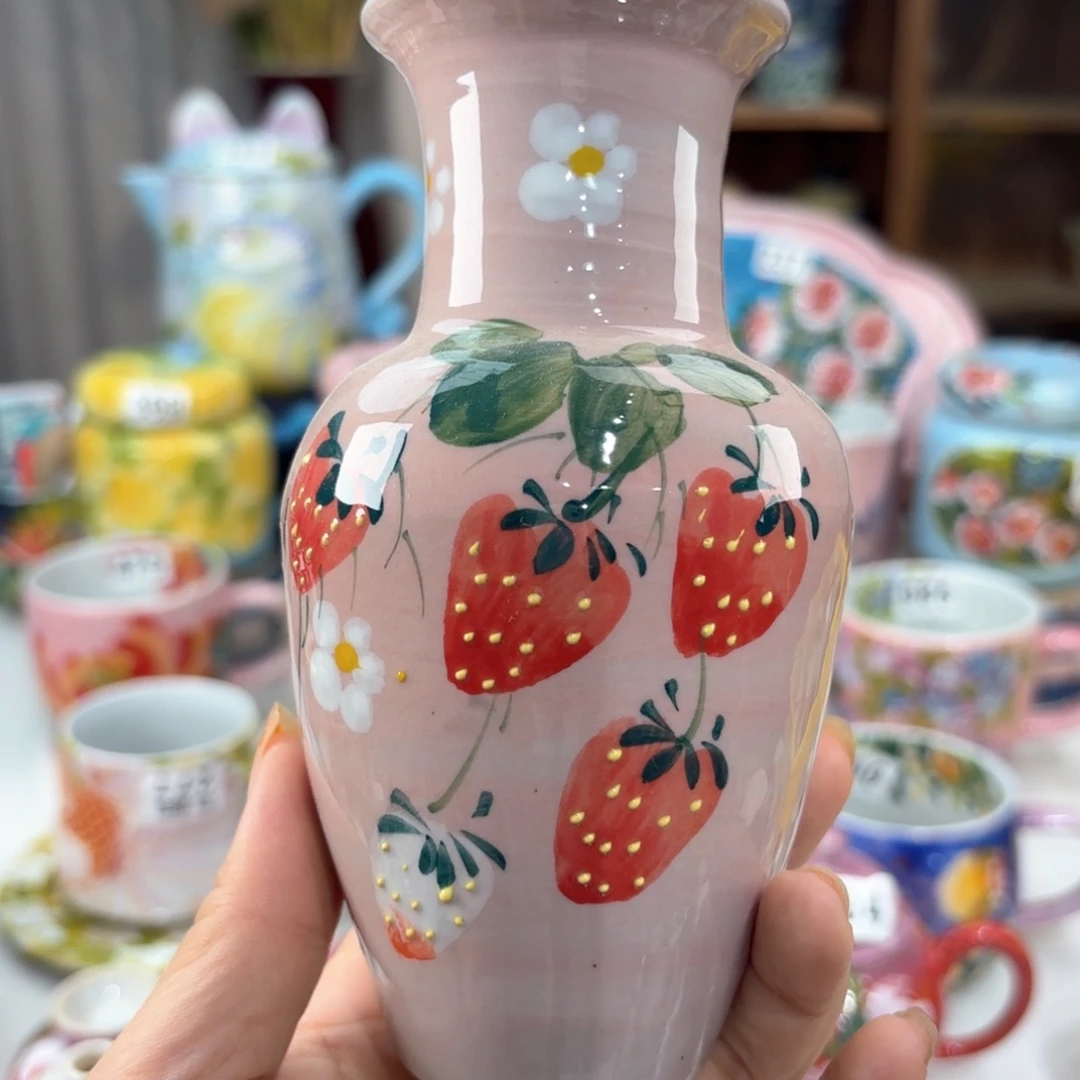 景德镇手绘高温釉下彩陶瓷茶具