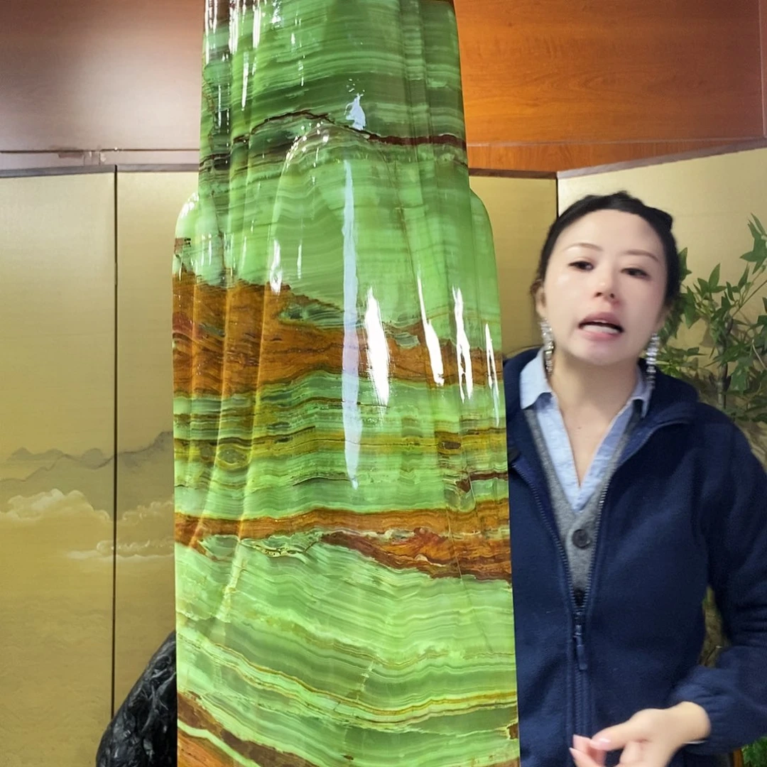 石材山水画作品摆件