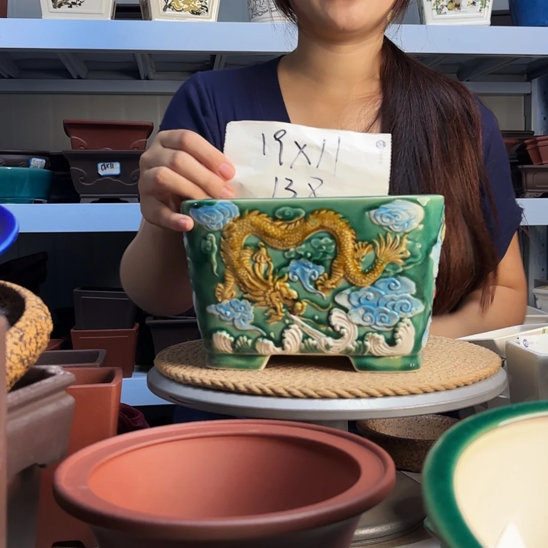 紫砂花盆宜兴紫荆