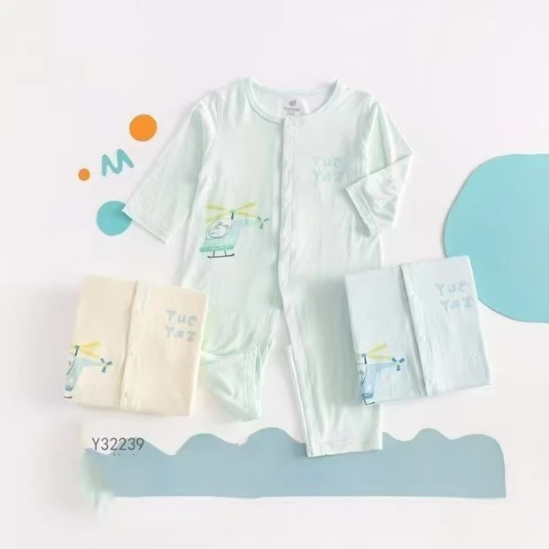 小熊飞行员长袖文明裆连体2239