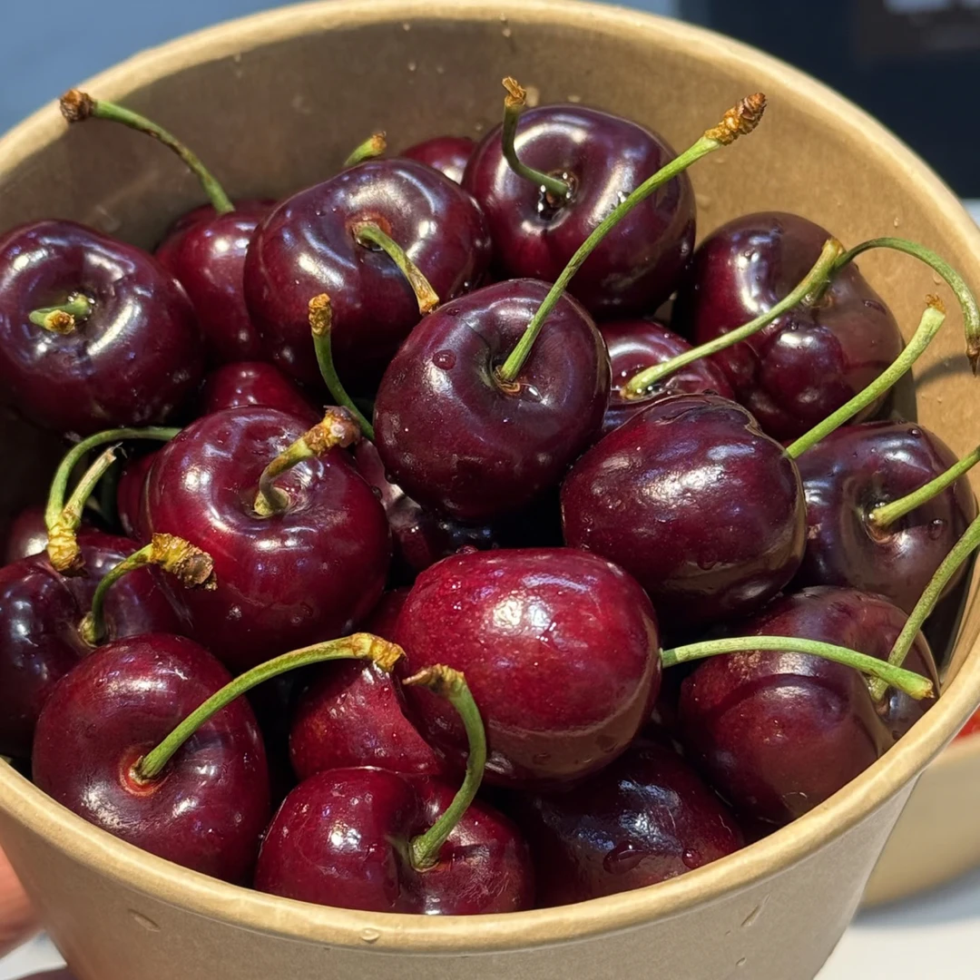 【女神必备】空运JD车厘子一盒5斤装加大加黑硬脆甜智利