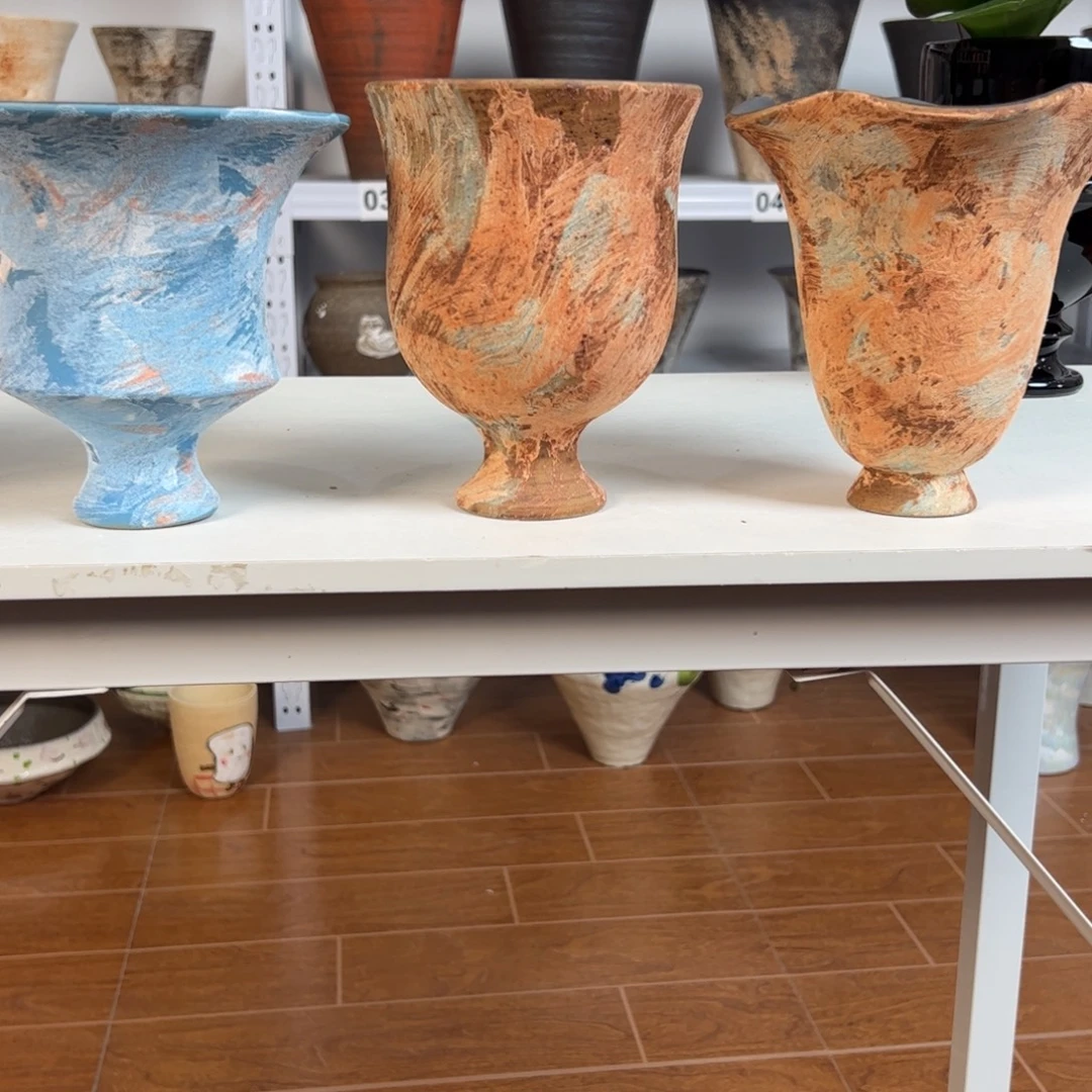 来***碗景德镇手工花盆3个