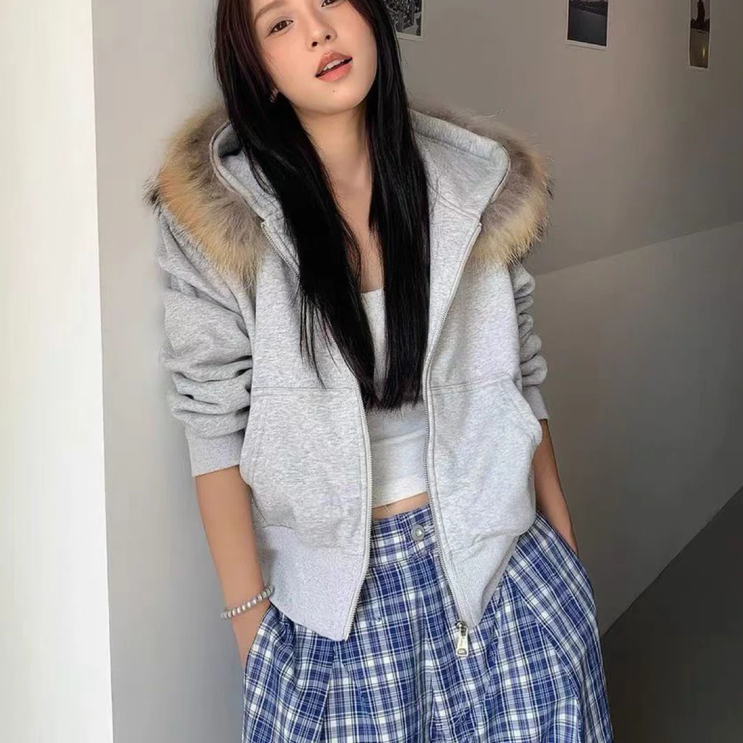 短外套连帽加棉不起球百搭宽松