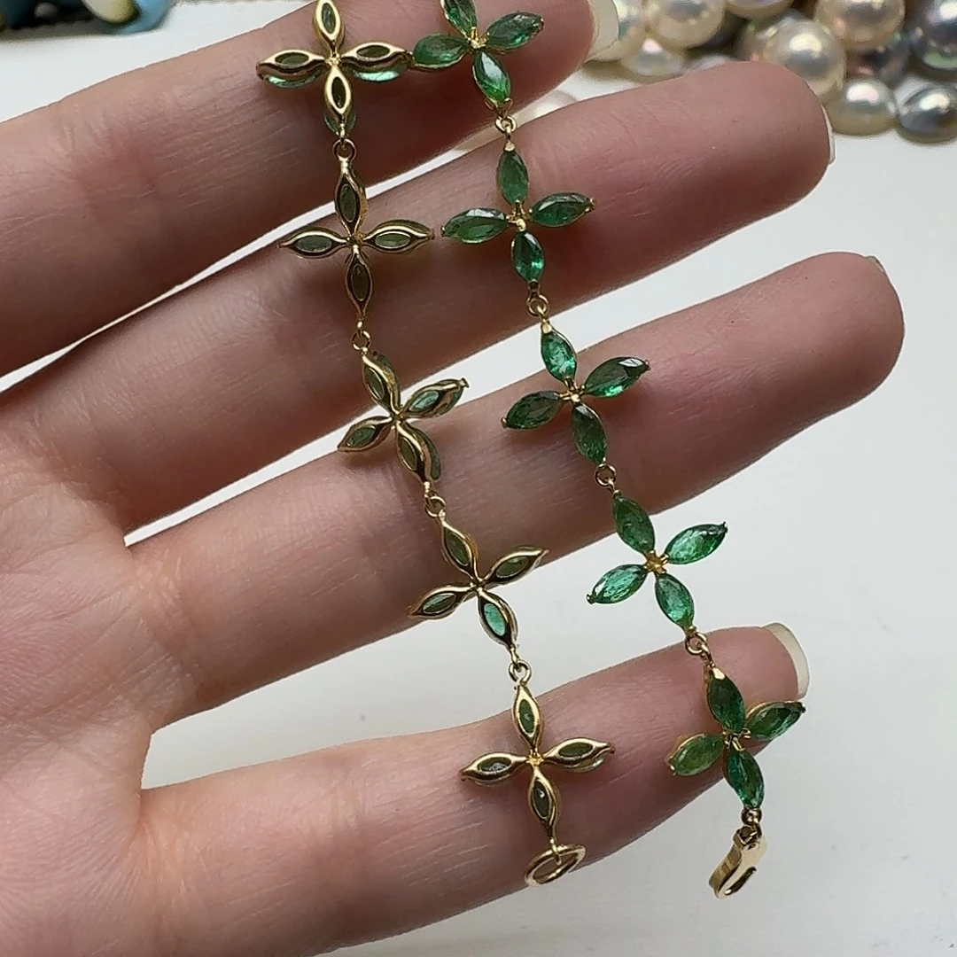 未镶嵌祖母绿手链