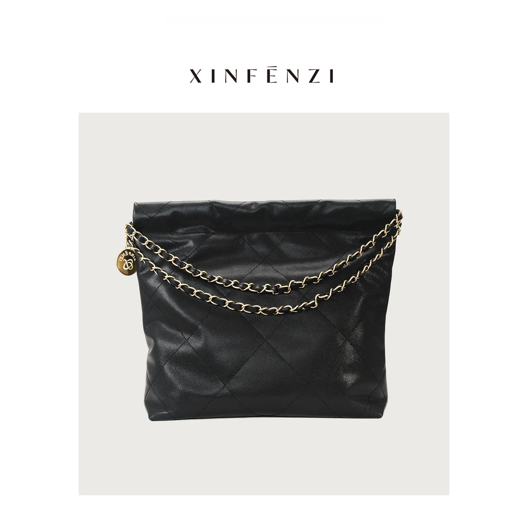 【垃圾袋】XINFENZI 真皮慵懒风大容量包包 PS22199