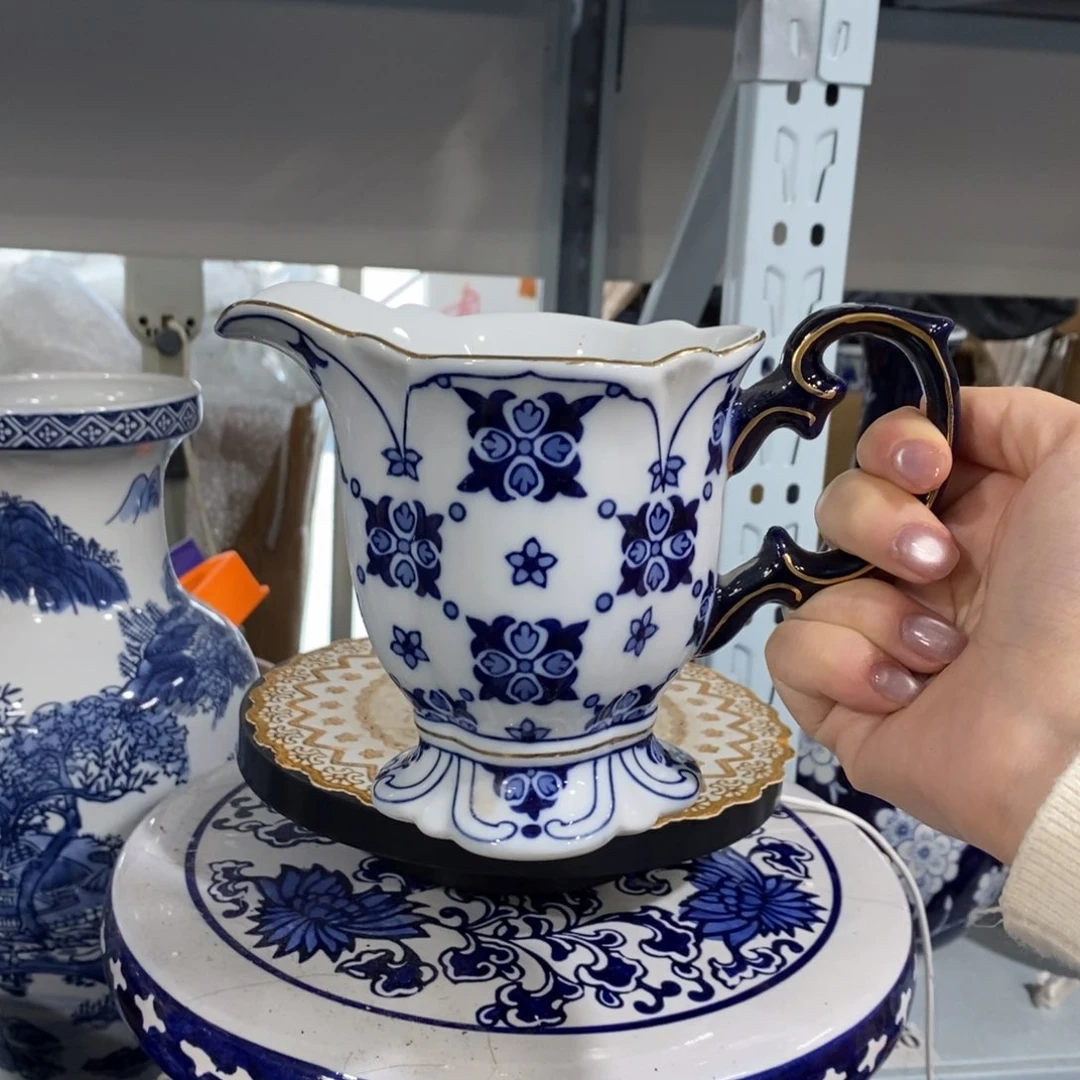 【闪购商品】摆件水杯渡金花瓶摆件