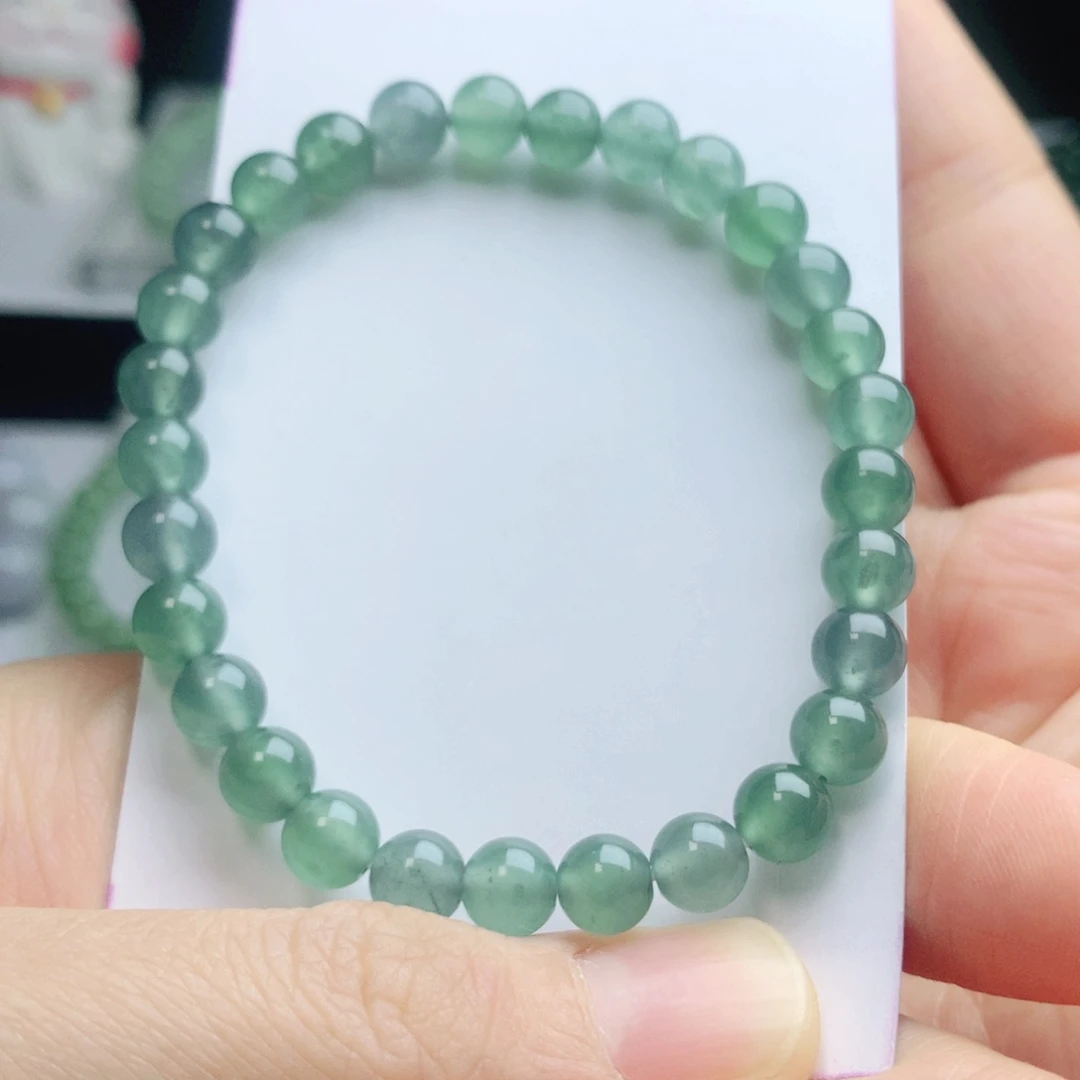 翡翠手链未镶嵌星****2珠串