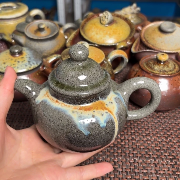 茶杯紫砂梅**客中掇球壶