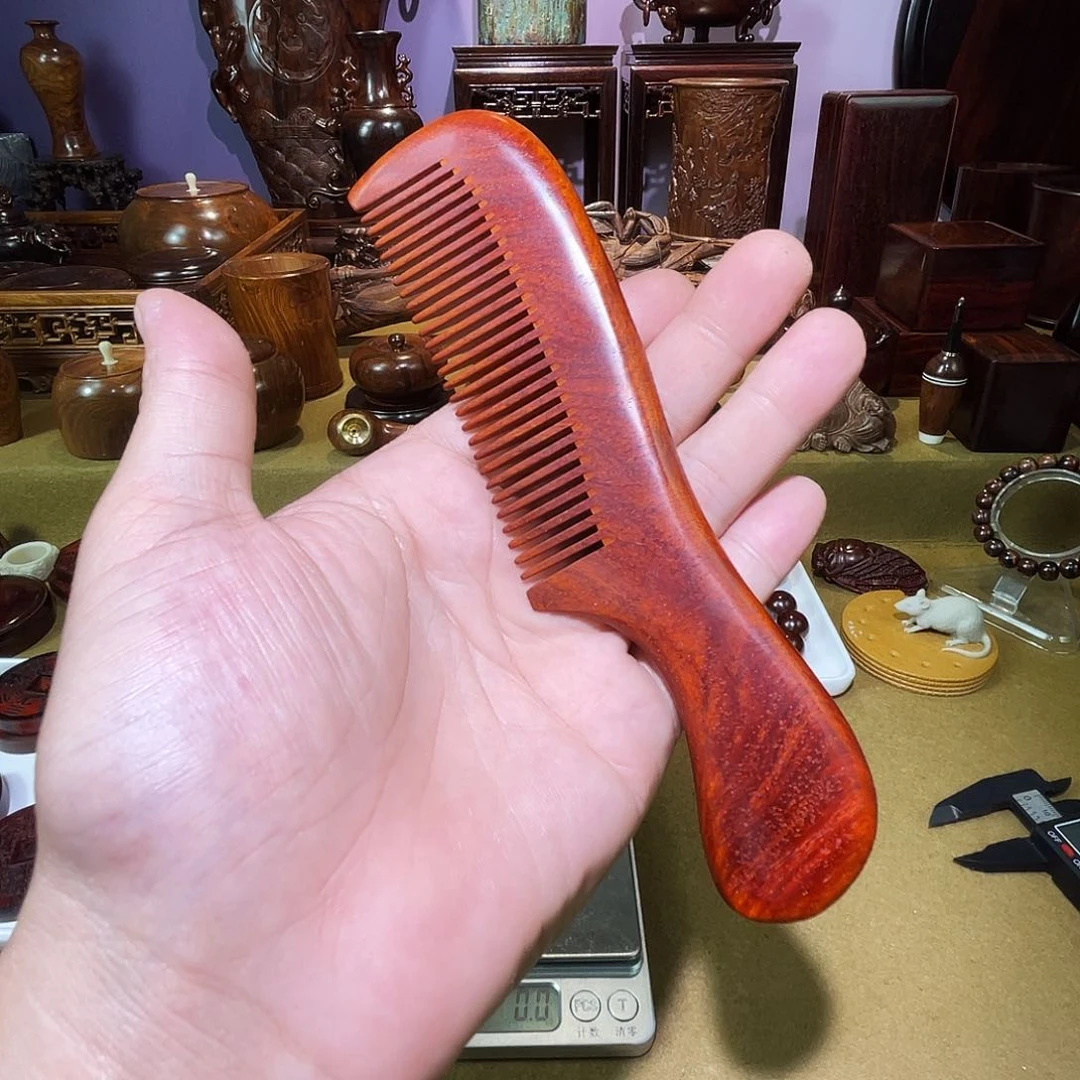 檀香紫檀（小叶紫檀）良**能泥料梳子
