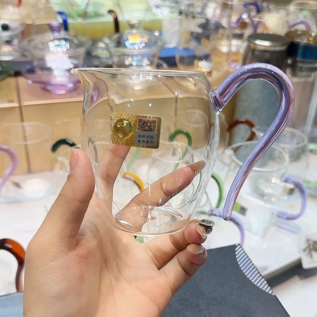 禾器浅紫色怡然公道杯