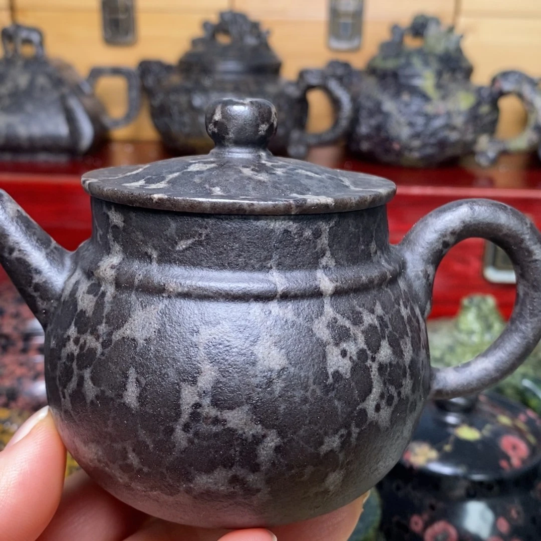 冰碛岩豹纹如意壶200cc