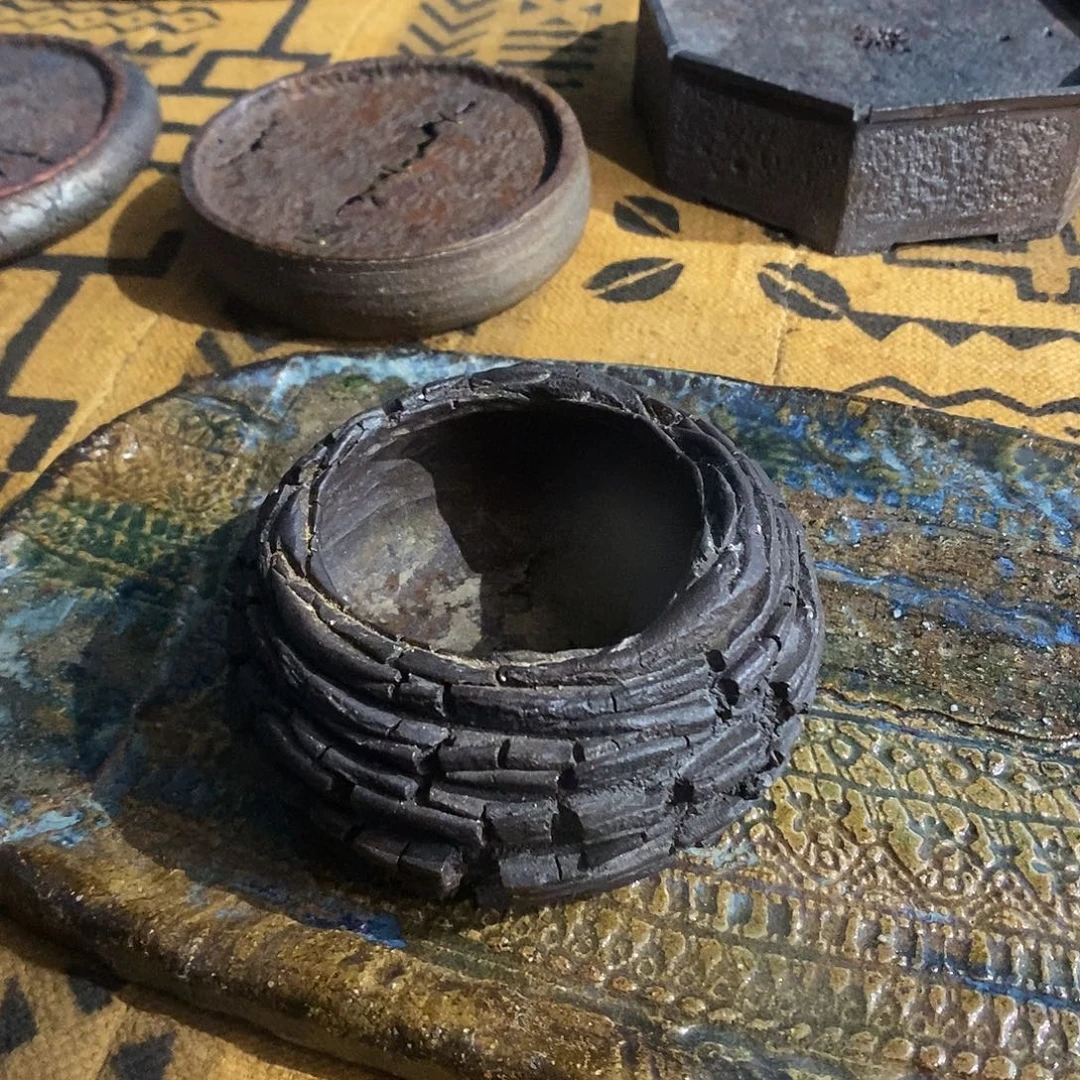 机***哥手工制作柴烧茶具