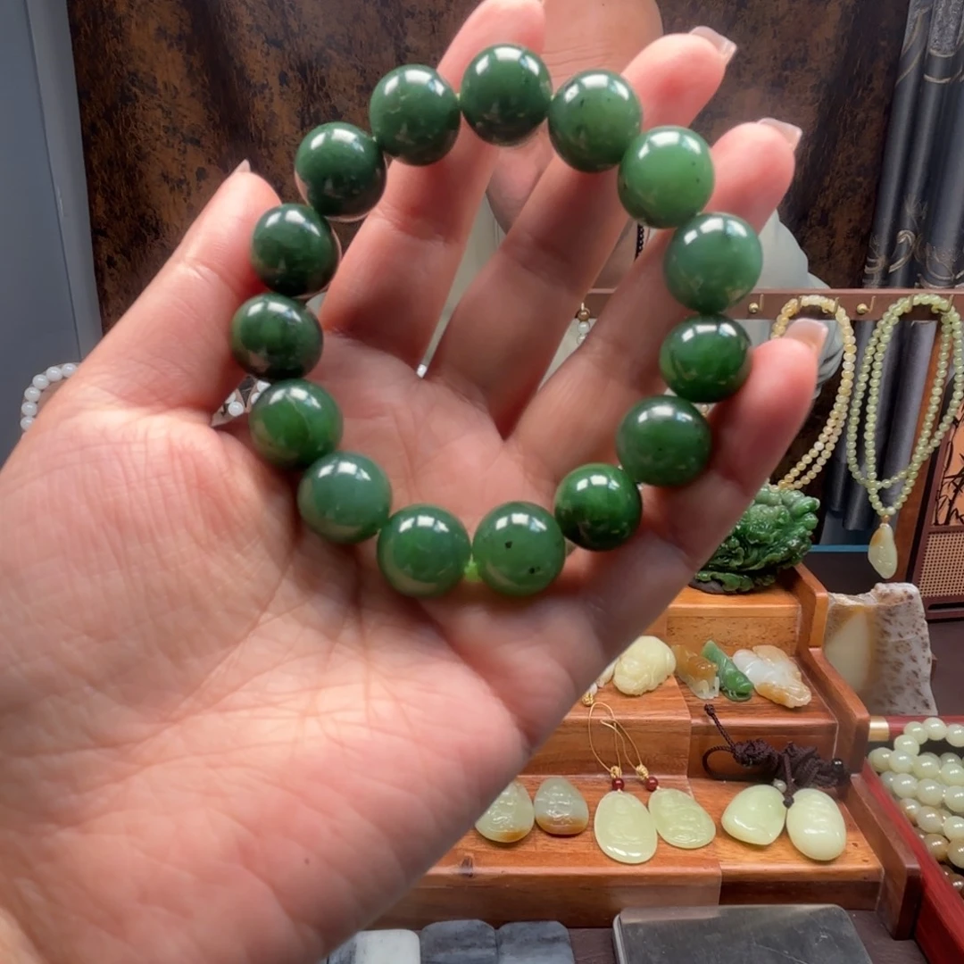 和田玉（碧玉）未镶嵌手串
