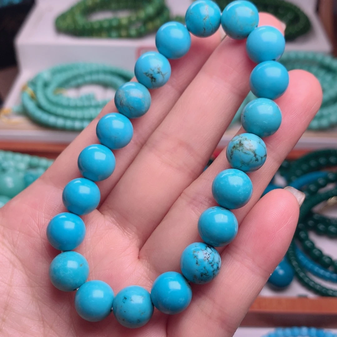 十堰蓝花花松石未镶嵌