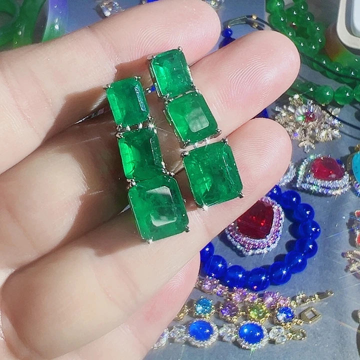 钨金红色蓝色满钻镶嵌