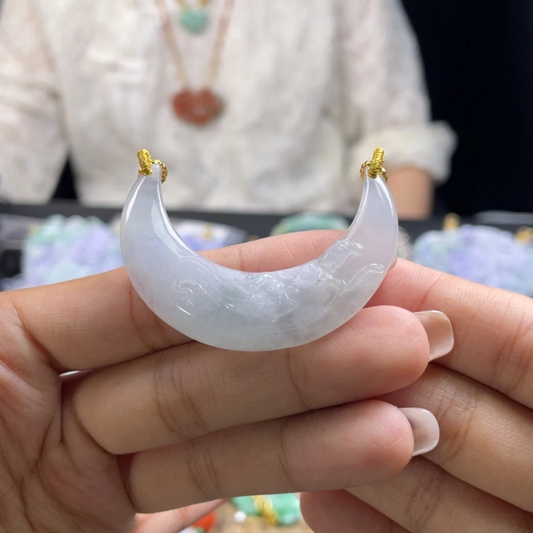 翡翠未镶嵌颈饰代编织