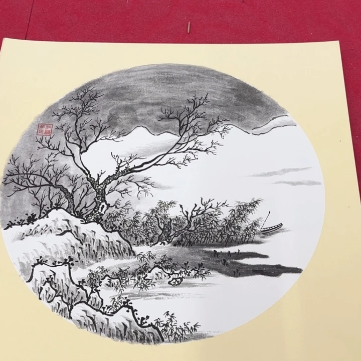 国画花鸟等多种鸟类的栖息